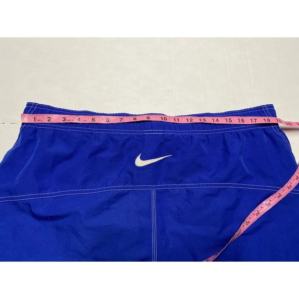 Vintage‎ Nike Swim Trunks Mens XL Blue Pockets Drawstring Lined